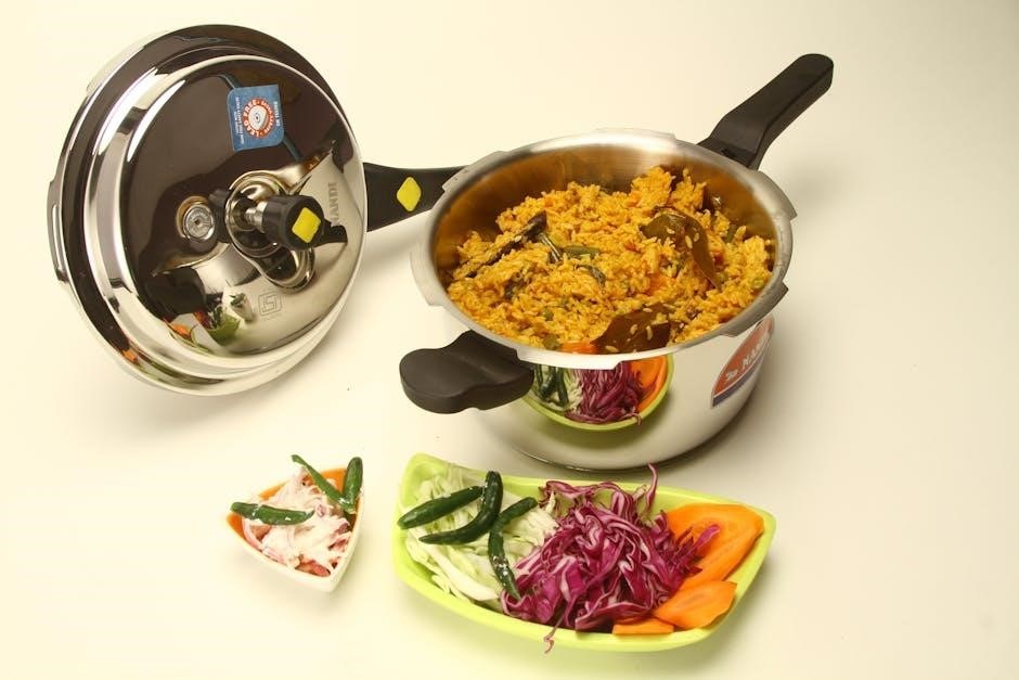 farberware pressure cooker manual setting